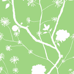 Jenny Simple peony inleaf - Wallpaper