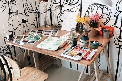 Example of a small trendy home design design in Other
