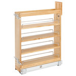 Rev-A-Shelf - Wood Base Cabinet Pull Out Organizer With Soft Close, 6" - If you're tired of cluttered, unorganized and hard to access cabinets, then look no further than Rev-A-Shelf's pullout shelving system. This innovative series of pull-out organizers are available in a variety of sizes (depth, height and width) and are available in a variety of style to accommodate any type of kitchen.  From baking sheets, spices, cutting boards, utensils and even knife organization.  No kitchen is complete without one of these organizers and it will change how you use your kitchen.  All units require a full-height cabinet (where no drawer is above) and cabinet door must attach to gain the full features of the unit.