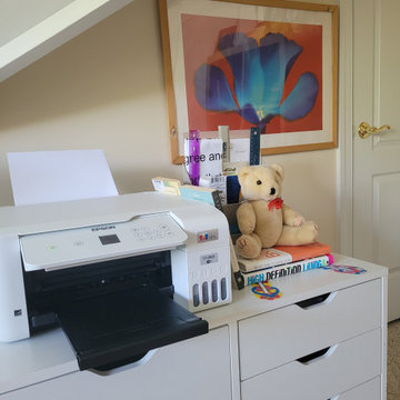 Home Office Refresh with Custom Bookshelf Styling