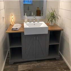 Barn Style Shaker Cabinet Doors - Bathroom Vanities And Sink Consoles