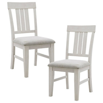 INK+IVY Sonoma Dining Side Chair, Set of 2, Reclaimed White