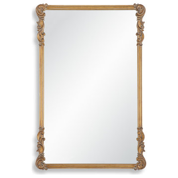 Contemporary 24" x 36" Antique Gold Mirror