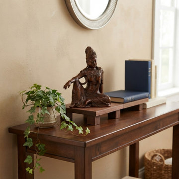 5" Wood Carved Zen Meditation Guan Yin Bodhisattva Serene Figure ws5010