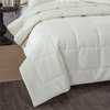 Soft Velvet Eggshell White Warm Plush 3D Pattern Comforter Set Medium Weight, Fu