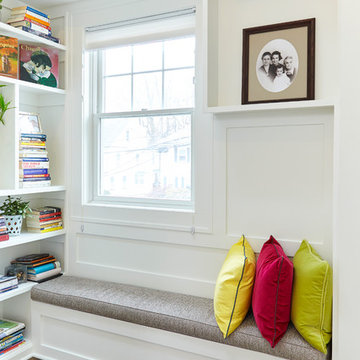 Colonial Hallway Built-in reading nook
