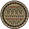 Traditional Stirling 8' Round Onyx Area Rug