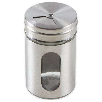 3-Ounce Glass/Steel Spice Shaker with Viewing Window