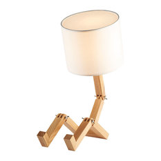 Louie the Lamp - Wooden Man-Shaped Light Fixture