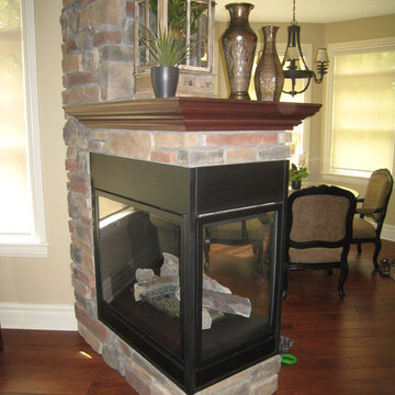 SOUTHERN MN THREE SIDED FIREPLACE