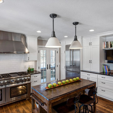 Transitional White Kitchen