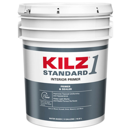 Kilz L201105 Standard Interior Water Based Primer, 5 Gallon