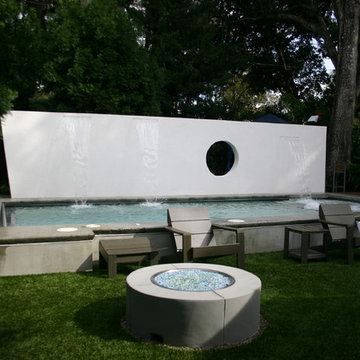 198 - Modern Sculpture and Pool