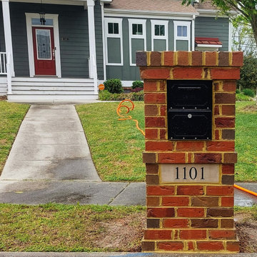 Custom Brick Mailbox with Custom Address Block