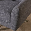 GDF Studio Alice Modern Fabric Swivel Club Chair, Indigo Weave