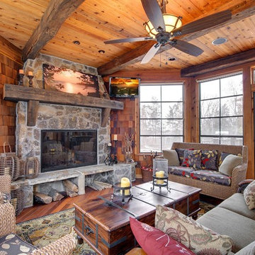 Twin Cities Porches with Fireplace