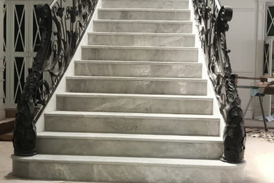 Example of a trendy staircase design in Other