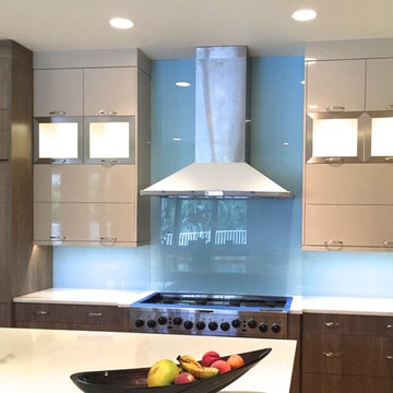 Back Painted Glass Backsplash