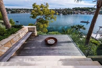 Photo of a large contemporary backyard garden in Sydney.