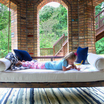 Outdoor Custom Twin or Crib Mattress Bed Porch Swing Daybeds