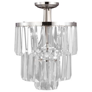 Raffinato Collection Contemporary Lighting, Polished Nickel