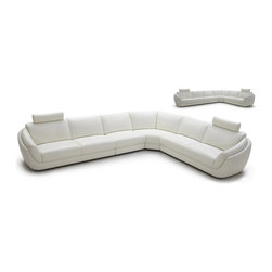 1377 Italian Leather Sectional Sofa - Sectional Sofas