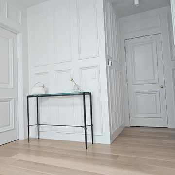 Traditional Wall Paneling with White Oak Architectural Details