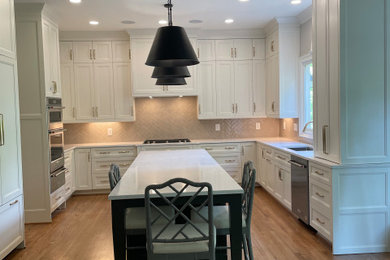 Example of a transitional kitchen design in Atlanta