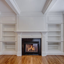 fireplace and builtins
