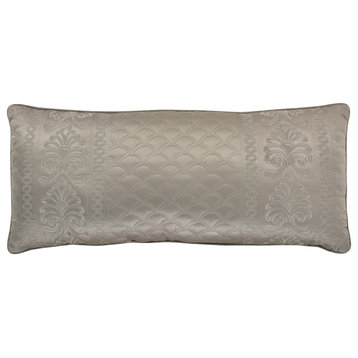 Five Queens Court Lincoln Boudoir Decorative Throw Pillow, Taupe