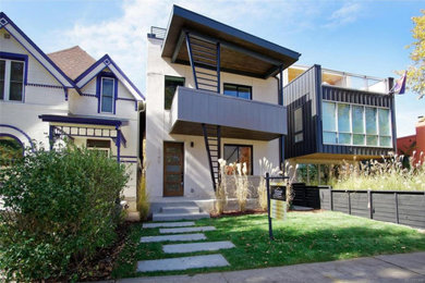 Design ideas for a house exterior in Denver.