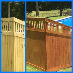 wood ranch style privacy - Products
