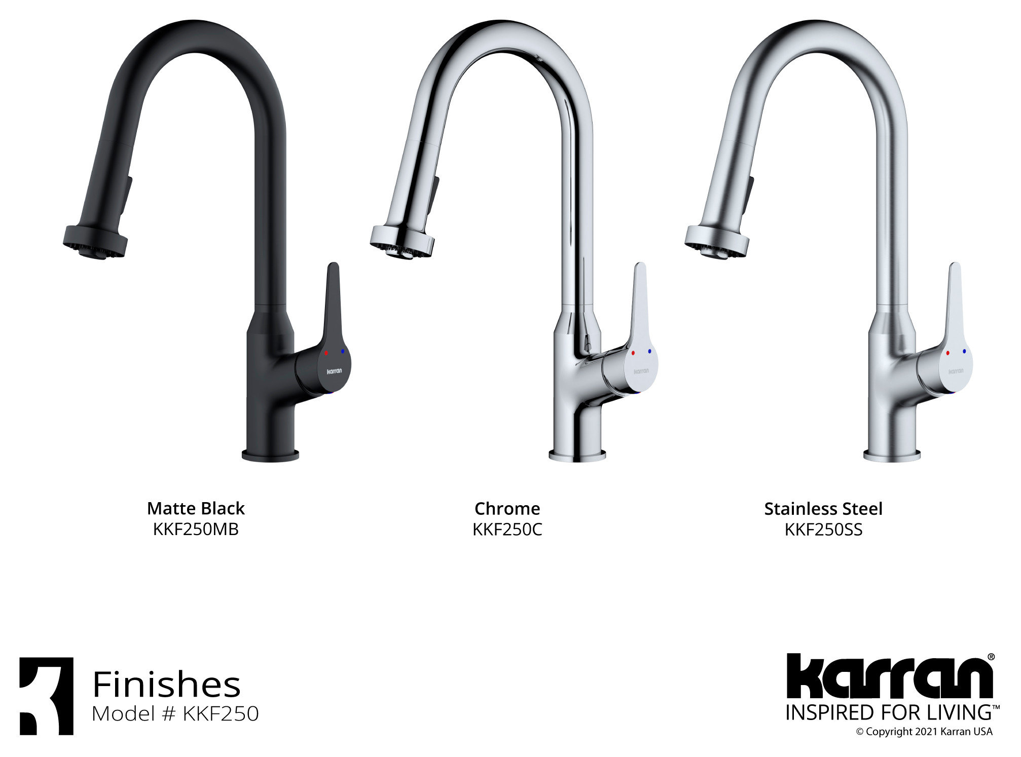 Karran Dockton Single-Handle Pull-Down Sprayer Kitchen Faucet, Matte Black