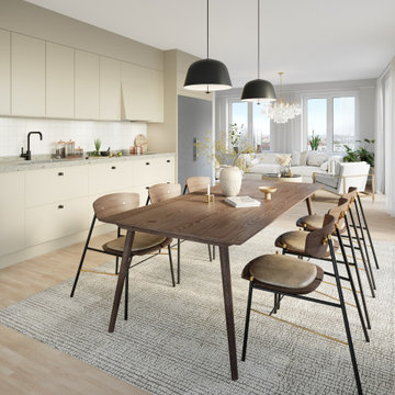3D Kitchen Rendering – Interior Visualization