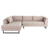 Janis Blush Fabric Sectional Sofa, Hgsc592