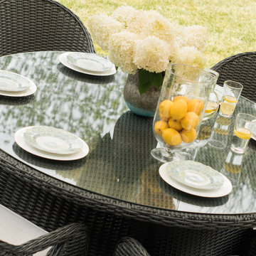 Westmount 60x60x30 round dining set - Brad's house