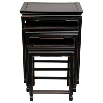 Rosewood Nesting Tables, Antique Black