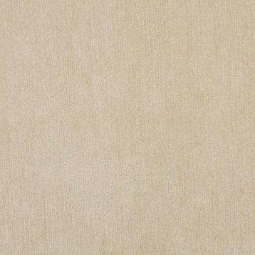 Cream, Solid Soft Chenille Upholstery Fabric By The Yard