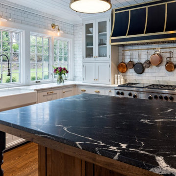 Skyfall Granite and Calacatta Retro Kitchen