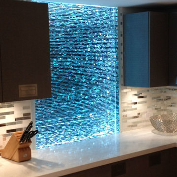 Chiseled Glass Walls