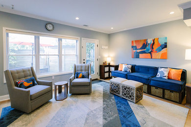 Trendy living room photo in DC Metro