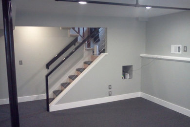 Trendy home gym photo in Other
