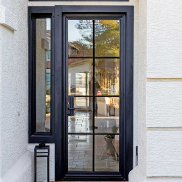 Generation Single Iron Entry Door with Clear Glass