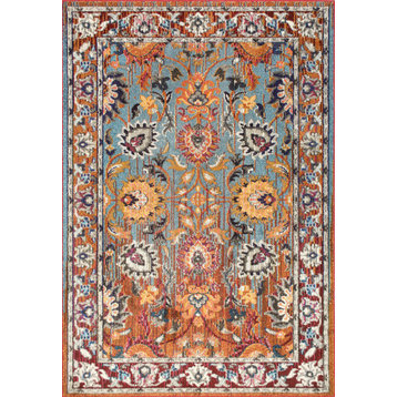 Traditional Vintage Floral Glory Rug, Multi, 2'6"x8' Runner