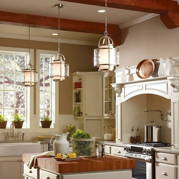 Progress Lighting Bay Court 1 Light Foyer Pendant in Brushed Nickel