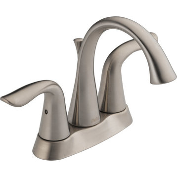 Delta Lahara Two Handle Centerset Bathroom Faucet, Stainless, 2538-SSMPU-DST