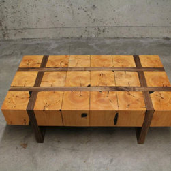 Hobby Project - Reclaimed Beam and Walnut Tables - Coffee And Accent Tables