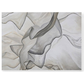 Elysium Breeze Modern Hand Painted Canvas Abstract Art - 96" x 70"