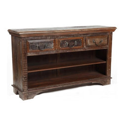 Cambria 3 Drawer Low Bookcase - Bookcases
