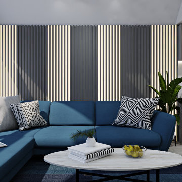 Design Project of the Living Room and Teenage Girl Room in a House